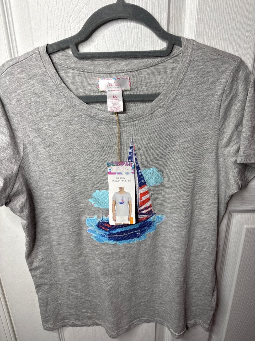 Stella Parker graphic scoop neck tee - Picture 2 of 3